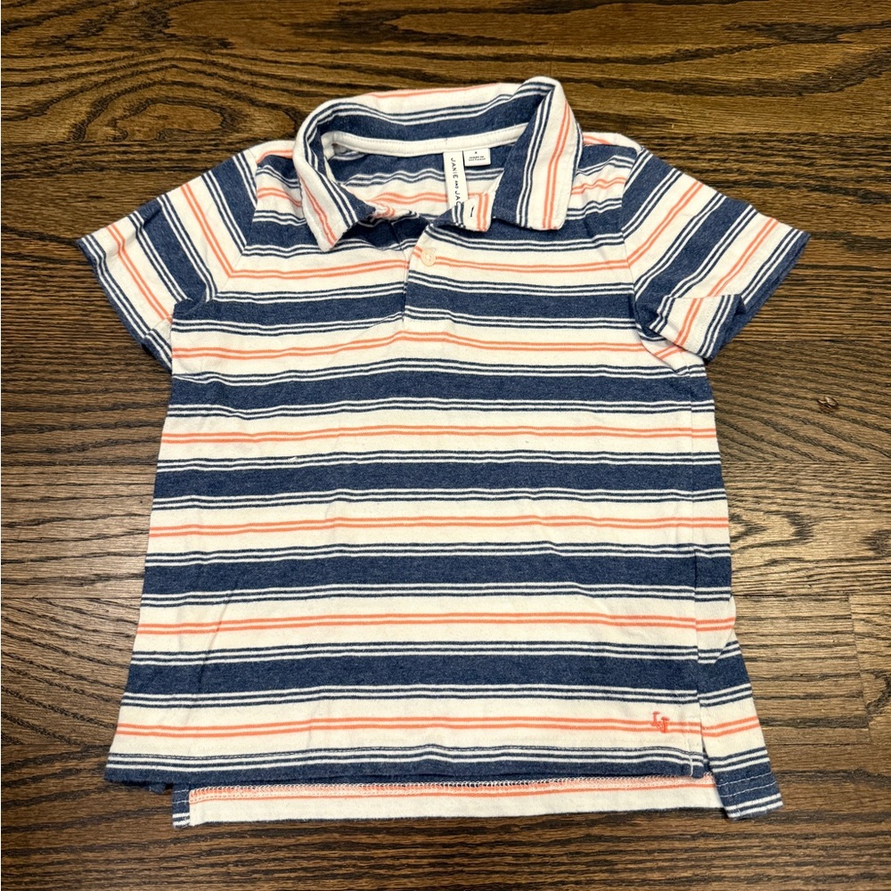 Bundle of Janie and Jack Boys Striped Polo Shirts - Size 4T - Picture 5 of 8